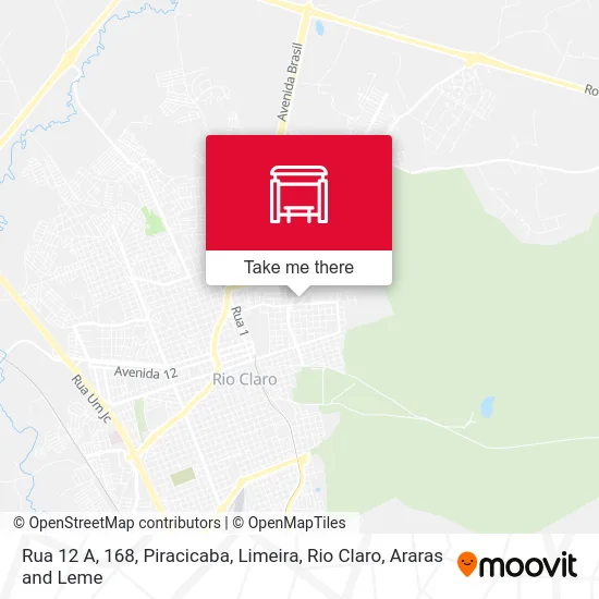Rua 12 A, 168 map