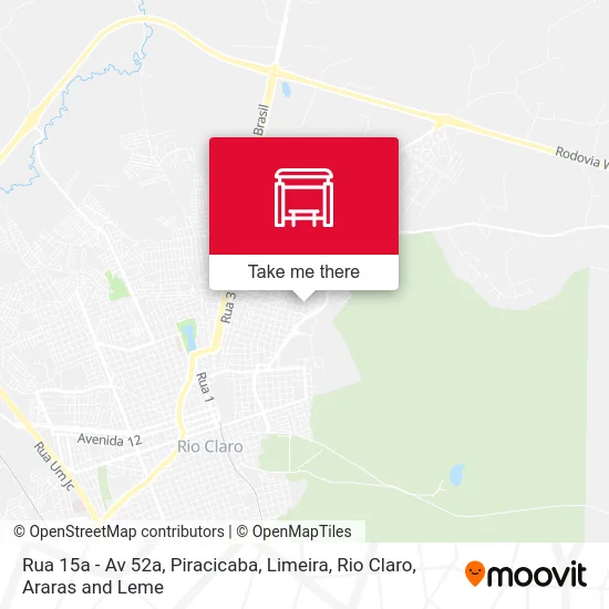 Rua 15a - Av 52a map