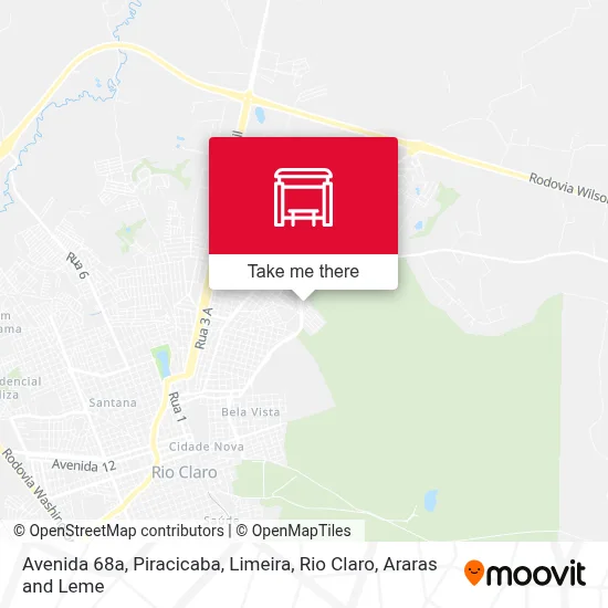 Avenida 68a map