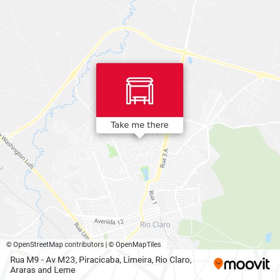 Rua M9 - Av M23 map