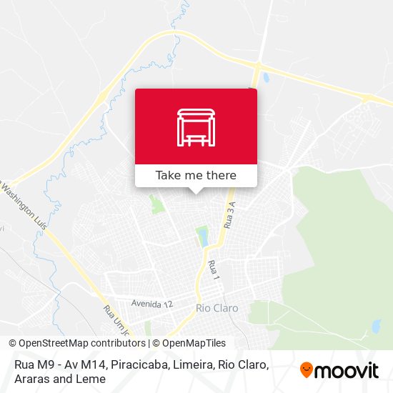 Rua M9 - Av M14 map