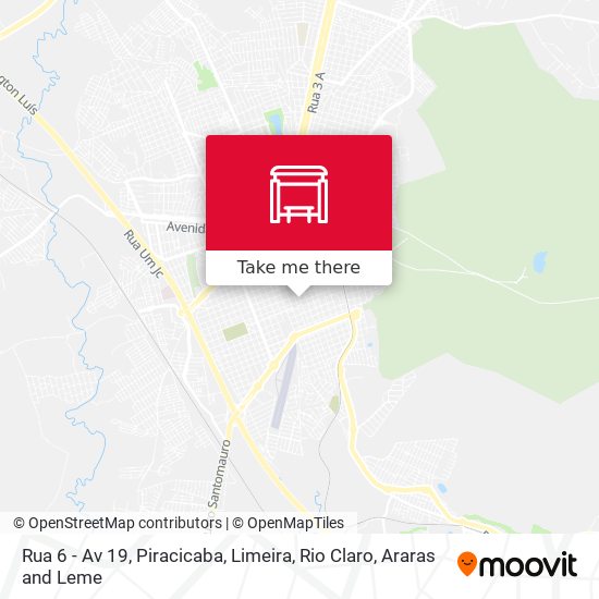 Mapa Rua 6 - Av 19