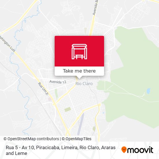 Mapa Rua 5 - Av 10