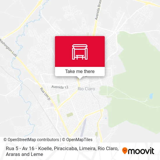 Rua 5 - Av 16 - Koelle map