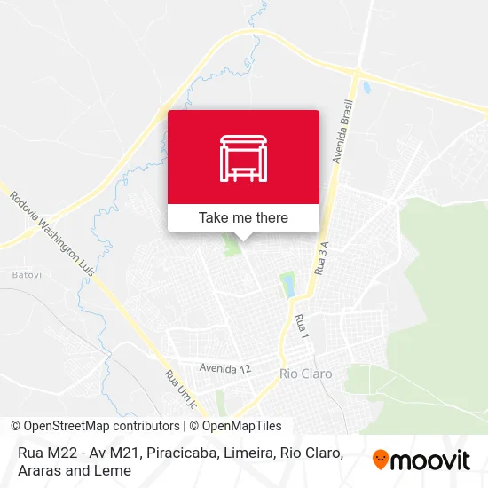 Rua M22 - Av M21 map