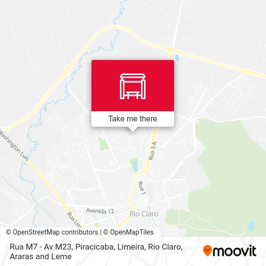 Rua M7 - Av M23 map