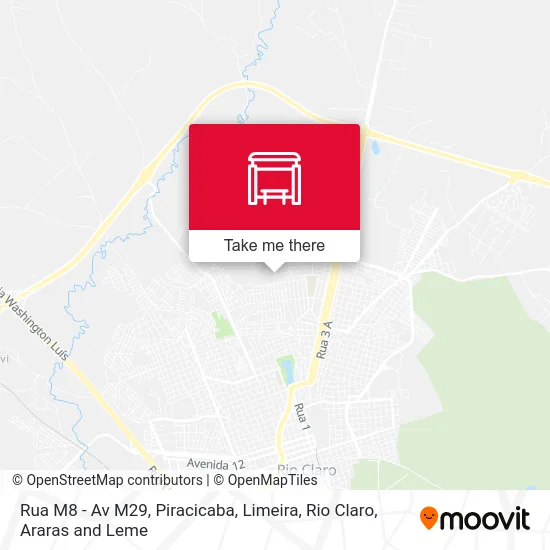 Rua M8 - Av M29 map