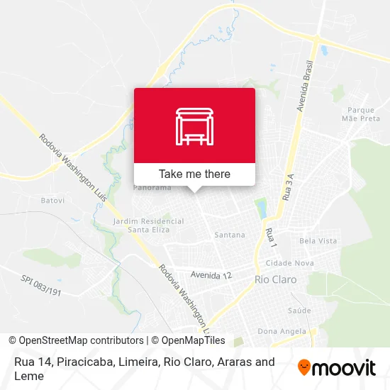 Rua 14 map