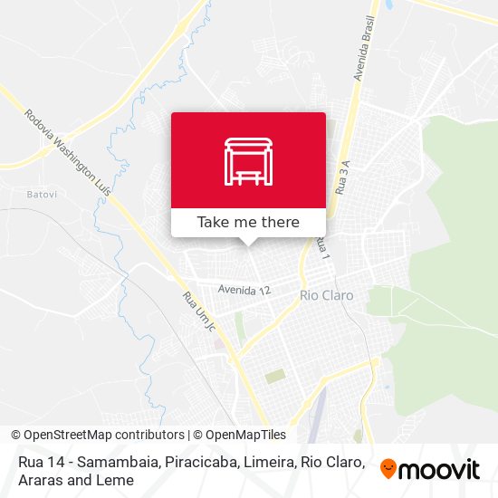 Mapa Rua 14 - Samambaia