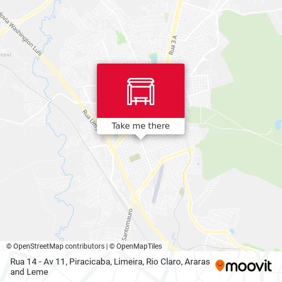 Mapa Rua 14 - Av 11