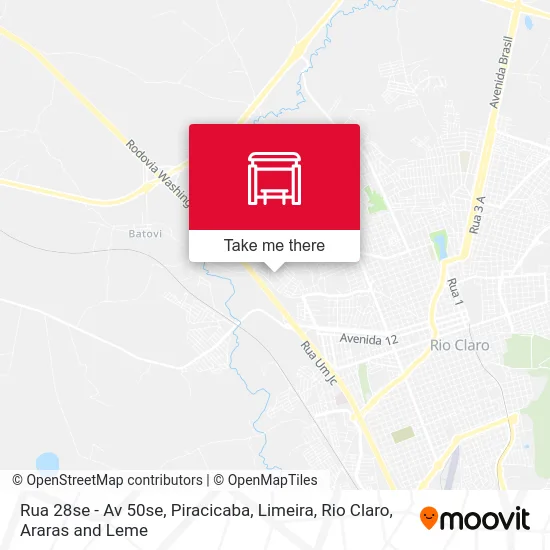 Rua 28se - Av 50se map