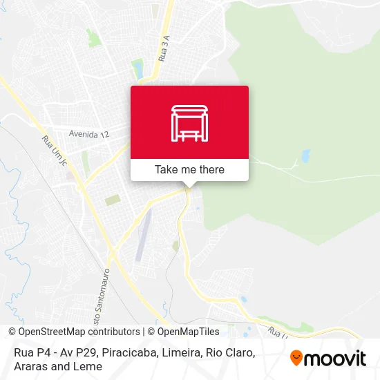 Rua P4 - Av P29 map