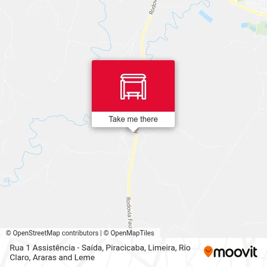 Rua 1 Assistência - Saída map