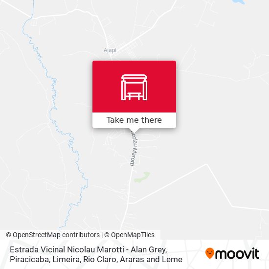 Mapa Estrada Vicinal Nicolau Marotti - Alan Grey