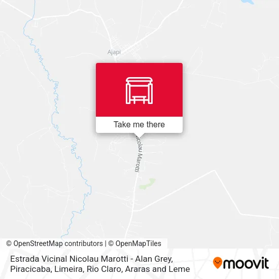 Estrada Vicinal Nicolau Marotti - Alan Grey map
