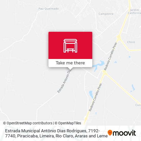 Estrada Municipal Antônio Dias Rodrigues, 7192-7740 map