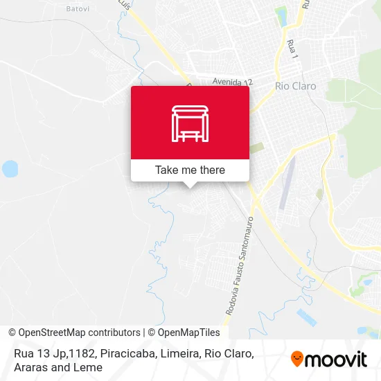 Rua 13 Jp,1182 map
