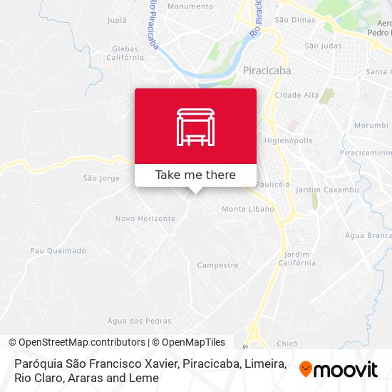 Mapa Paróquia São Francisco Xavier