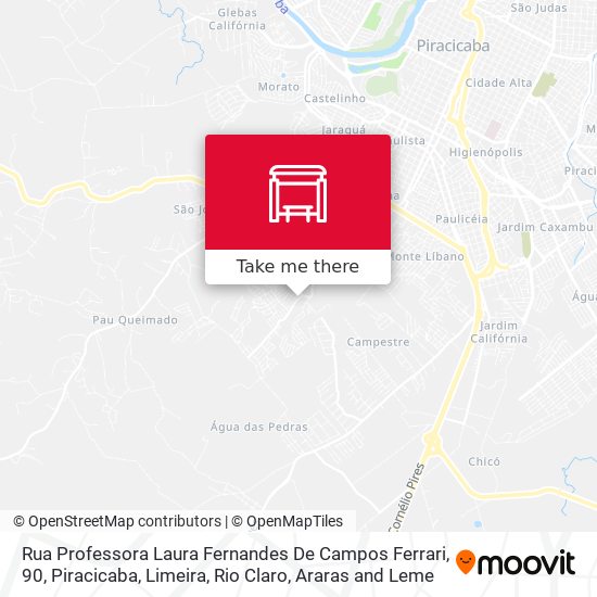 Mapa Rua Professora Laura Fernandes De Campos Ferrari, 90