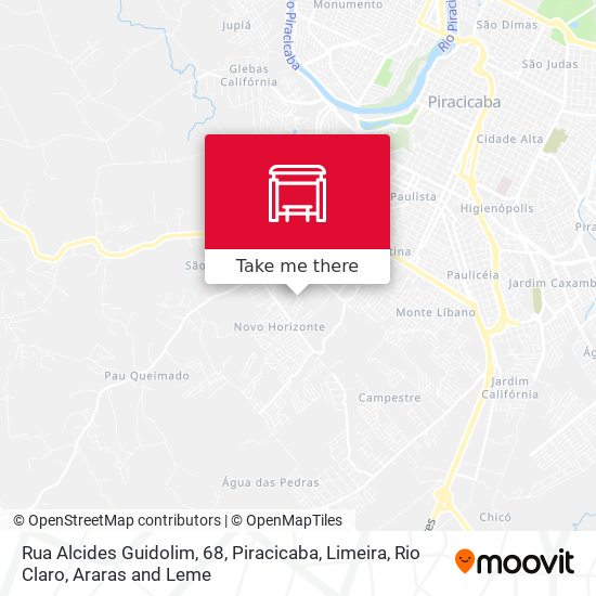 Mapa Rua Alcides Guidolim, 68