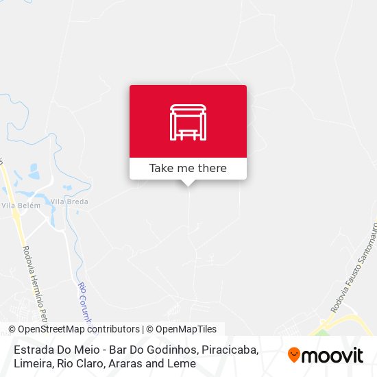 Estrada Do Meio - Bar Do Godinhos map