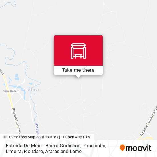 Estrada Do Meio - Bairro Godinhos map