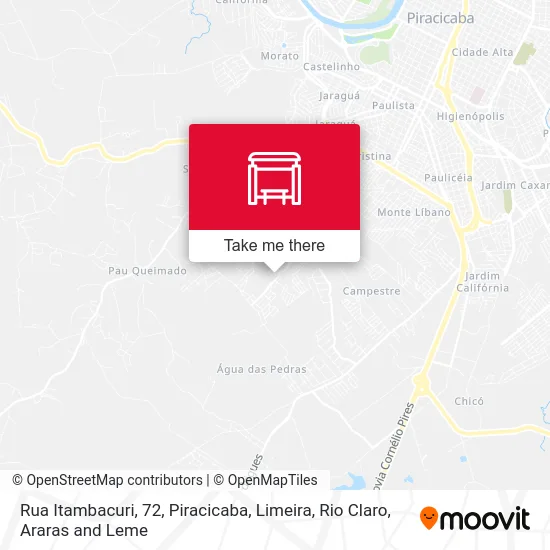 Rua Itambacuri, 72 map