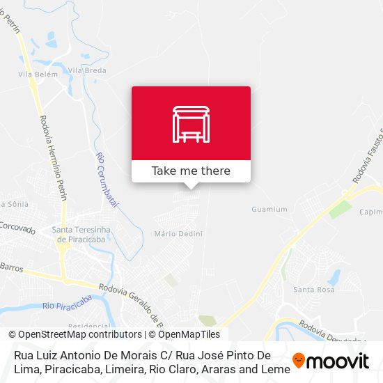 Mapa Rua Luiz Antonio De Morais C/ Rua José Pinto De Lima