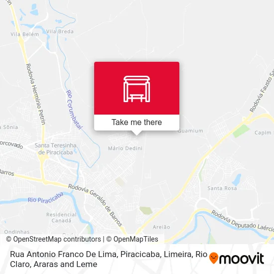 Rua Antonio Franco De Lima map