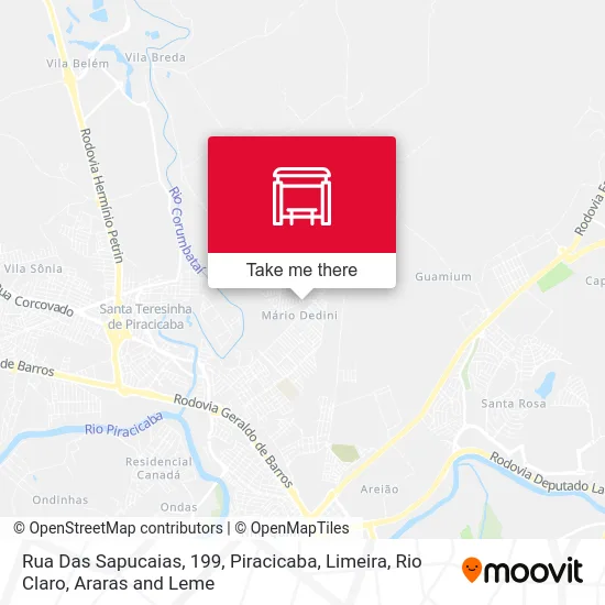 Rua Das Sapucaias, 199 map