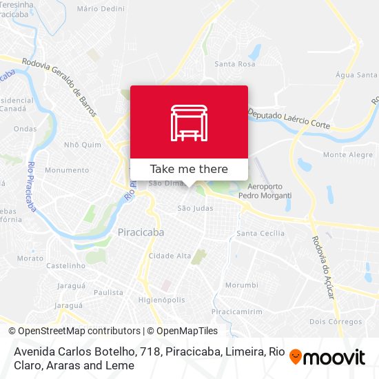 Mapa Avenida Carlos Botelho, 718