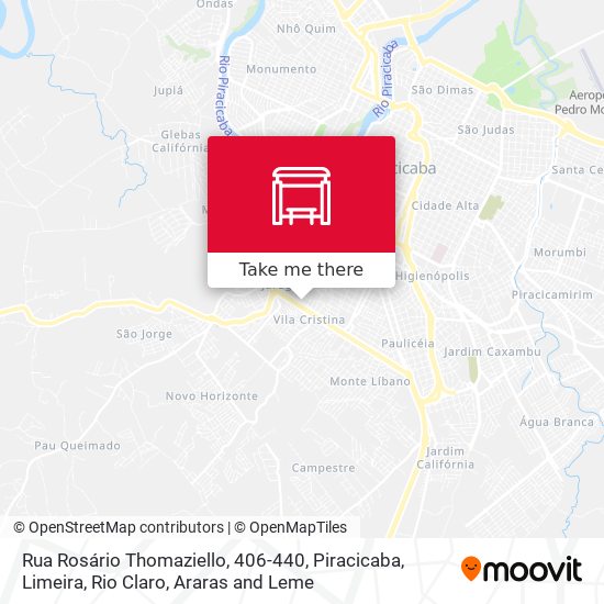 Mapa Rua Rosário Thomaziello, 406-440