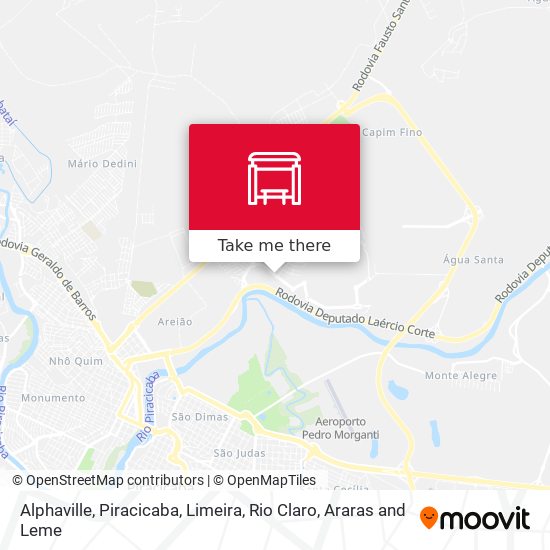 Alphaville Piracicaba map