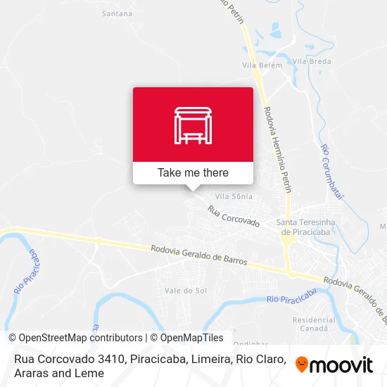 Rua Corcovado 3410 map
