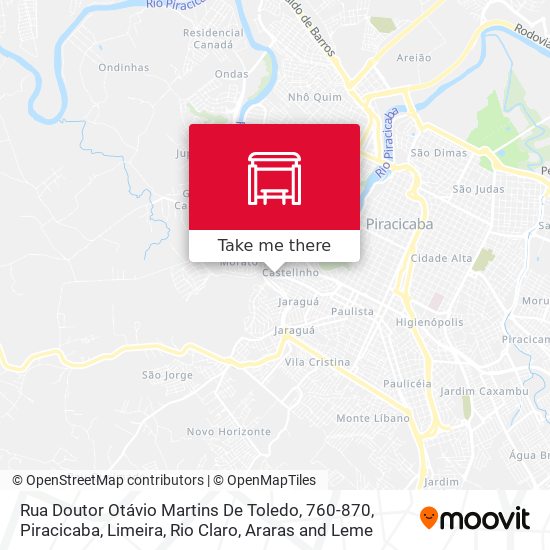 Rua Doutor Otávio Martins De Toledo, 760-870 map