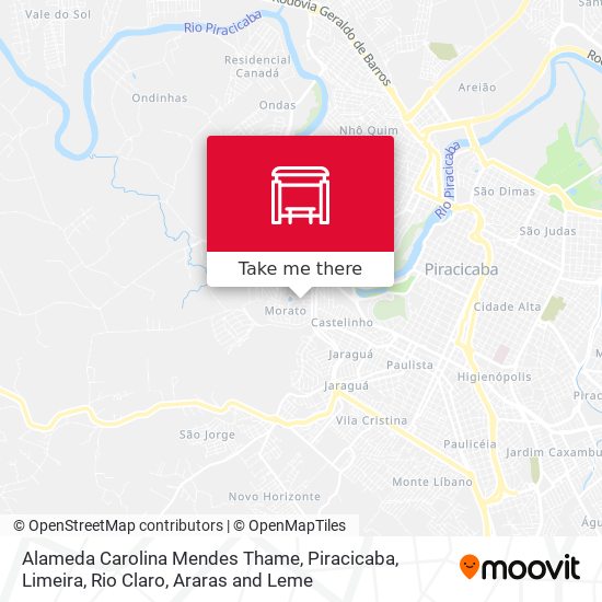 Alameda Carolina Mendes Thame map