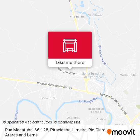 Rua Macatuba, 66-128 map