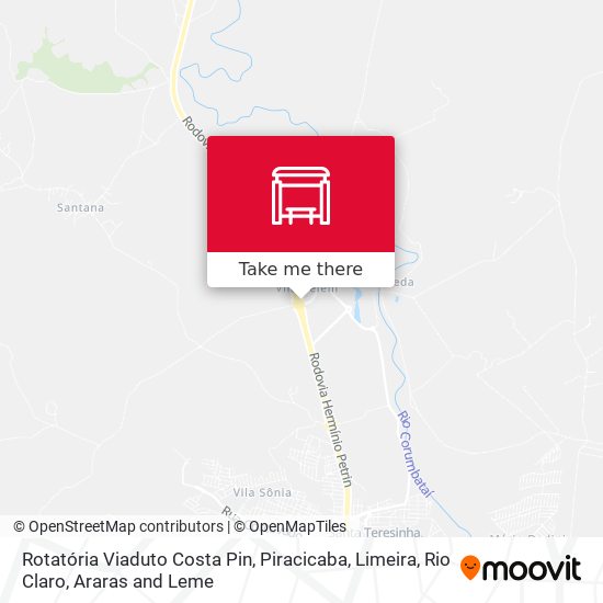Rotatória Viaduto Costa Pin map