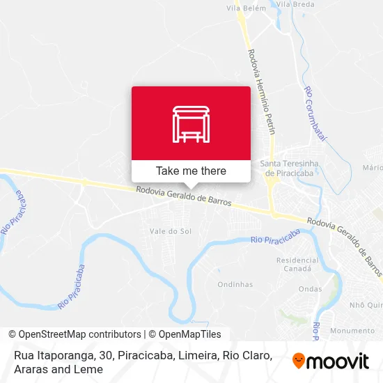 Rua Itaporanga, 30 map