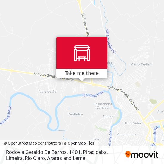 Rodovia Geraldo De Barros, 1401 map