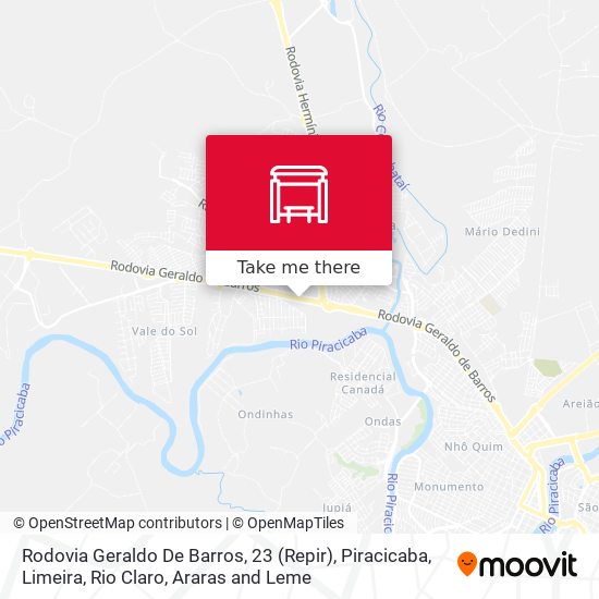 Rodovia Geraldo De Barros, 23 (Repir) map