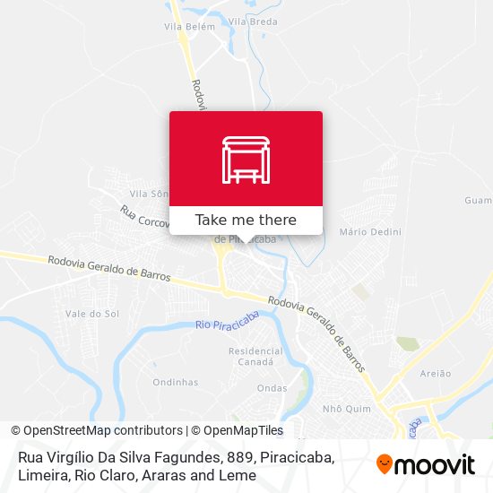 Mapa Rua Virgílio Da Silva Fagundes, 889