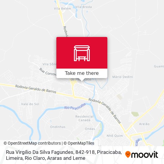 Mapa Rua Virgílio Da Silva Fagundes, 842-918