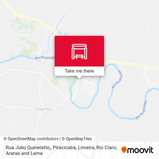 Rua Julio Quinelatto, map