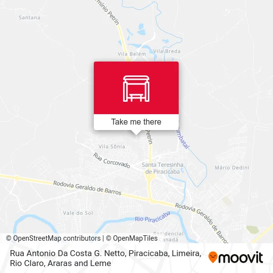 Rua Antonio Da Costa G. Netto map