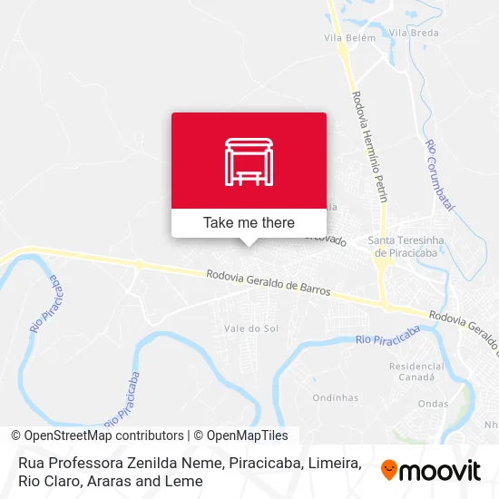Rua Professora Zenilda Neme map