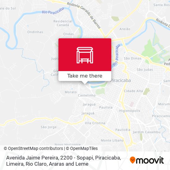 Mapa Avenida Jaime Pereira, 2200 - Sopapi