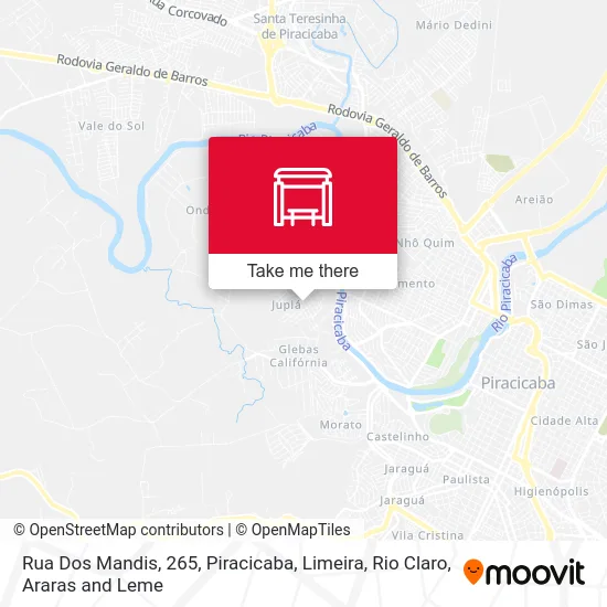 Rua Dos Mandis, 265 map