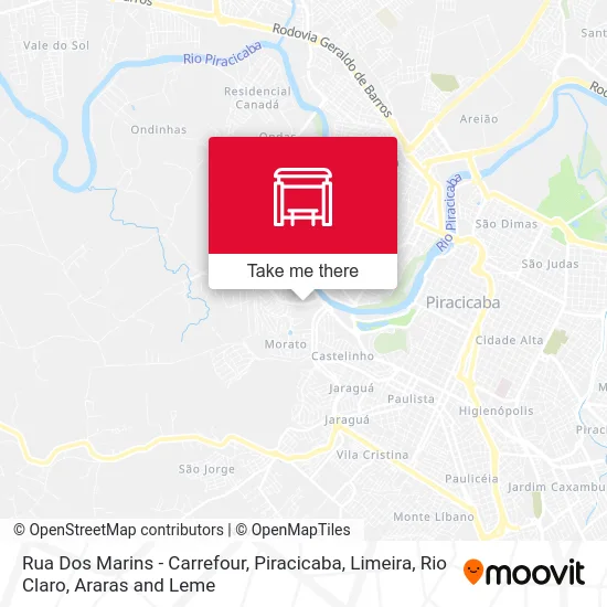 Rua Dos Marins - Carrefour map