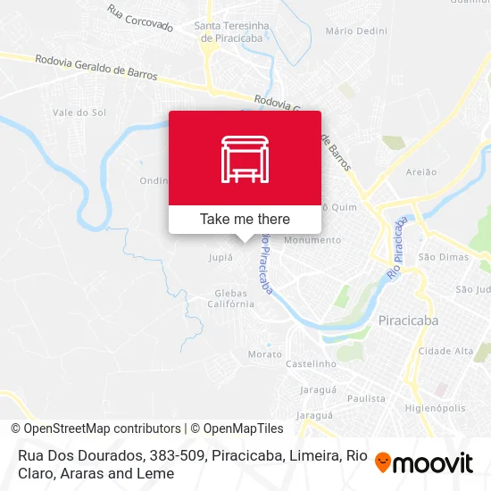 Rua Dos Dourados, 383-509 map